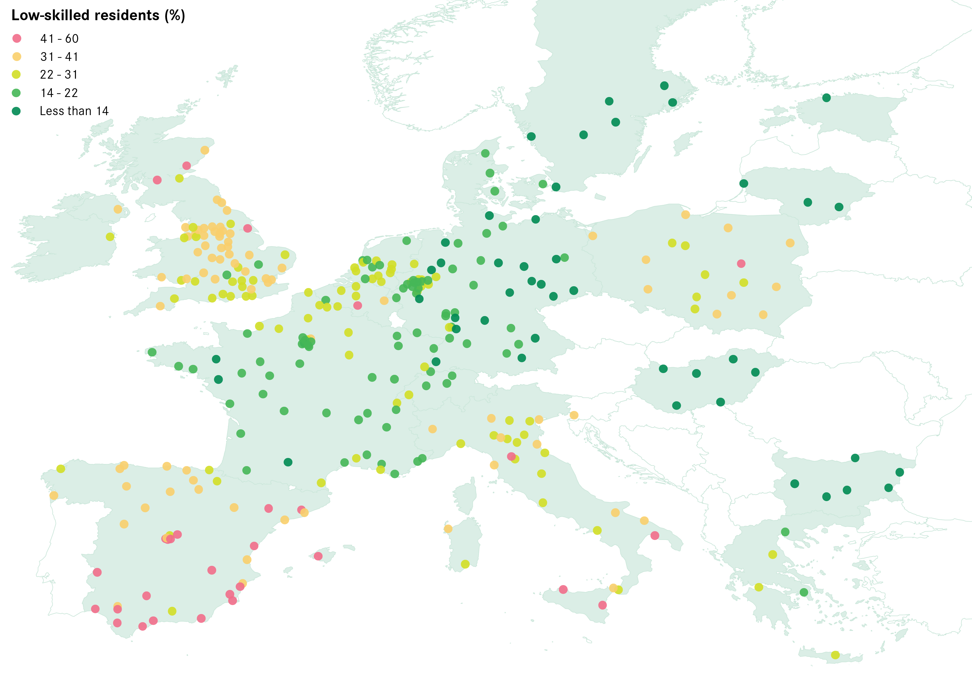 vedvarende ressource kartoffel øjenvipper City performance across Europe | Centre for Cities